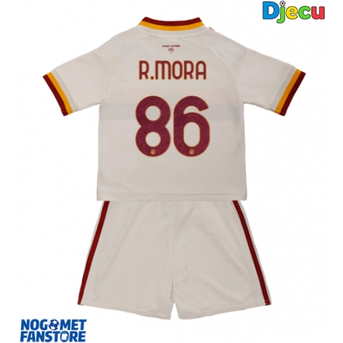 AS Roma Rodrigo Mora #86 Gostujuci Dres za djecu 2026-27 Kratak Rukav (+ Kratke hlače)